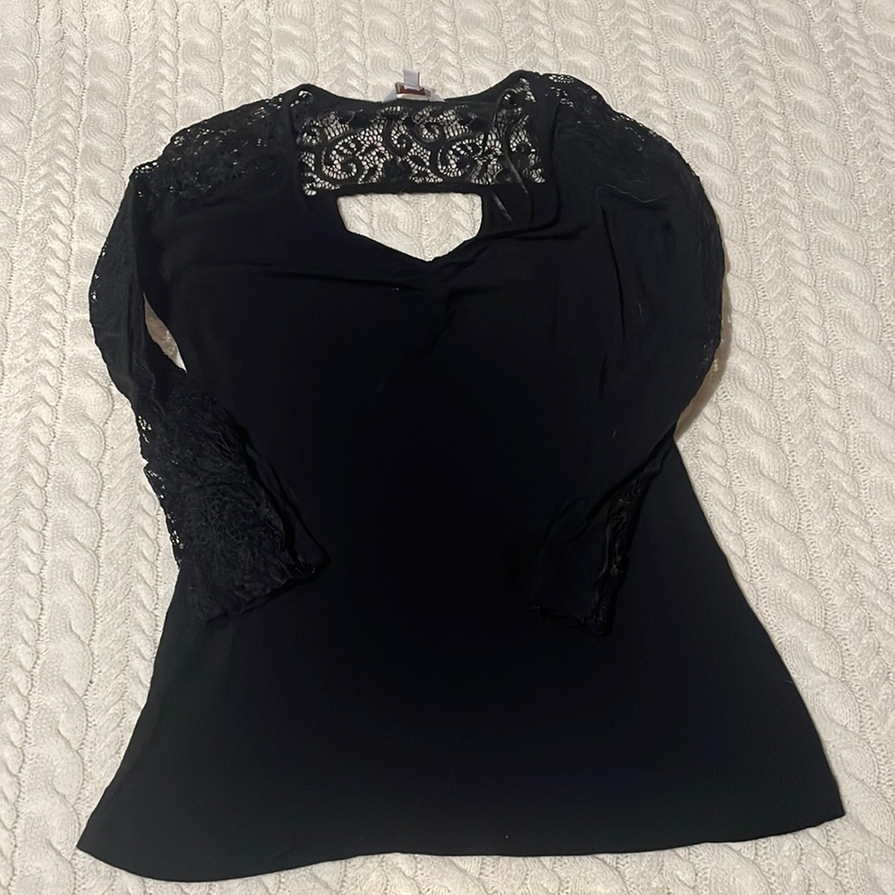 Black lace top